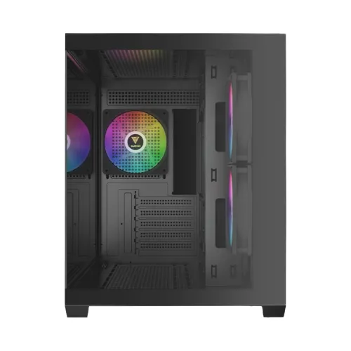 CASE GAMDIAS AURA GC10M V2 ARGB BLACK – MICRO TOWER | 3 FAN ARGB | GPU 400MM